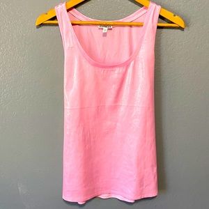 Express soft sequin tunic tank in pink
